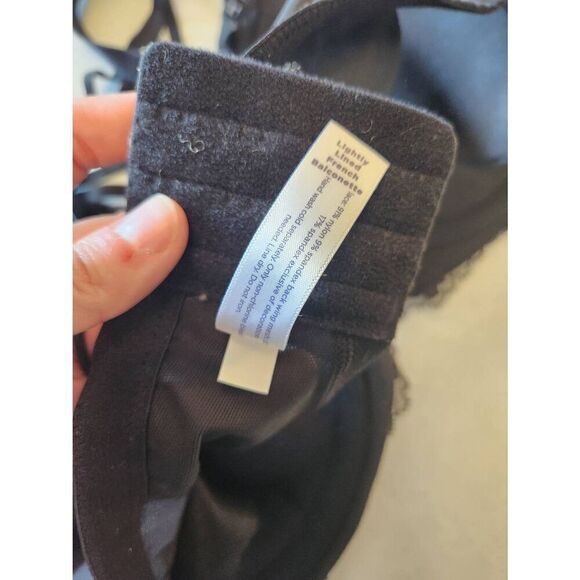 NWT Cacique Lightly Lined French Balconette Bra Black 44DD - Picture 6 of 6